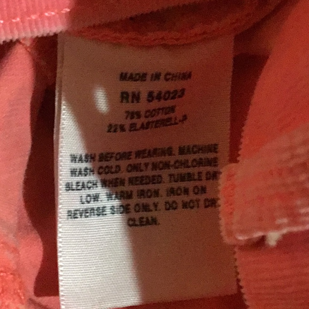 GAP Neon Pink Corduroy Legging Jean Skinny 27r - Picture 8 of 8
